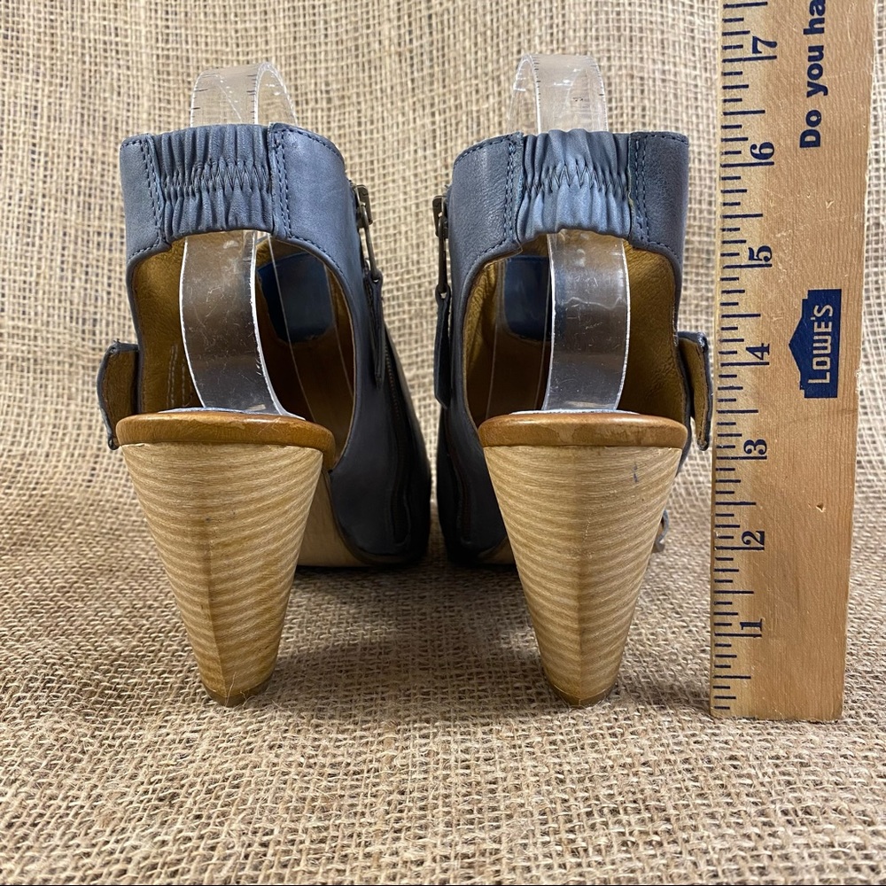 🛑SOLD🛑  Miz Mooz Sandals Heel Becca Zip Size 9.5 -10 EU 41 - Picture 7 of 10